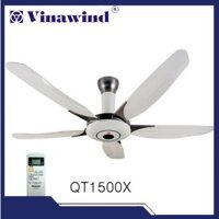 Quạt trần 5 cánh Vinawind Điện Cơ Thống Nhất QT1500X có điều khiển từ xa, Bảo hàng chính hãng