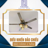 Quạt trần ACQ-31 động cơ DC đảo chiều, 5 cánh thép, màu vàng pháp, 6 cấp độ gió, đèn bóng đui E27