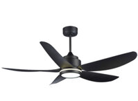 Quạt trần Benny BF-C52LUX-B đèn Led có điều khiển từ xa màu đen