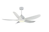 Quạt trần Benny BF-C52LUXW 5 cánh, trắng, đèn LED