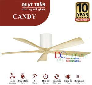 Quạt trần Candy Wn - Màu Wn/ Mp/ Gwo