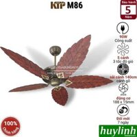Quạt trần cánh gỗ hình lá Kim Thuận Phong KTP M86 - 5 cánh - Hàng chính hãng - Hộp số