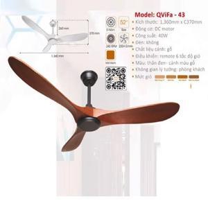 Quạt trần 3 cánh ViFa–43
