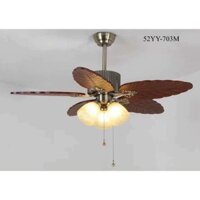 Quạt Trần Cánh Xoè Đẹp 52YY-703M Lõi Đồng Có Điều Khiển Nhiều Tốc Độ Quạt [ Bảo Hành 5 năm ]