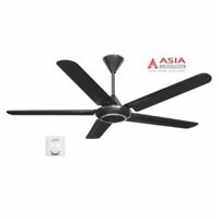 Quạt trần cao cấp QT06-Đ -01 80w Đen huyền bí