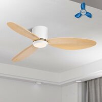 Quạt trần chung cư cổ ngắn 15cm cho trần thấp,Quạt trần ty ngắn siêu mát động cơ DC lõi đồng 6 tốc độ cho phòng ngủ