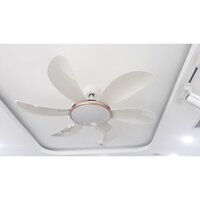 Quạt trần có đèn 6 cánh nhựa LED XANH,Quạt trần chung cư có điều khiển từ xa 6 cấp độ gió đèn 3 chế độ màu