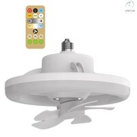 Quạt Trần Có Đèn e27 Đèn led Âm Trần 360° Đèn Xoay Với Điều Khiển Từ Xa 3 Tốc Độ Gió Cho Phòng Khách Nhà Bếp