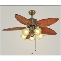Quật trần có đèn hình cánh lá LED XANH,Quạt trần có điều khiển từ xa decor phòng khách,quán cafe nhà hàng tiệc cưới