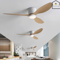 Quạt trần cổ ngắn 17cm DCT cánh thẳng giá rẻ | Quạt trần dành cho trần thấp - chung cư - phòng khách - phòng ngủ