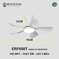 Quạt Trần Cổ Ngắn Chung Cư Mini ERF650T