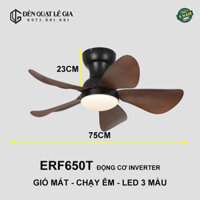 Quạt Trần Cổ Ngắn Chung Cư Mini ERF650D