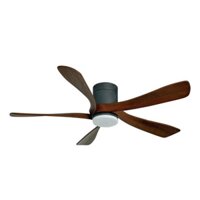 Quạt trần cổ ngắn có đèn 5 cánh gỗ Milan FY505