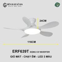 Quạt Trần Cổ Ngắn ERF639T