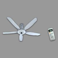 Quạt trần có remote 5 cánh, ti ngắn