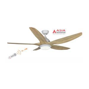 Quạt trần đèn DC Asia 5 cánh QT02-G-01