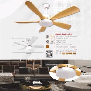 Quạt trần đèn 5 cánh Vifa-95
