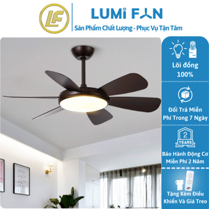 Quạt trần đèn 6 cánh 52KJYY-62