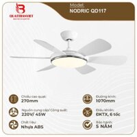 Quạt trần đèn 6 cánh QD117