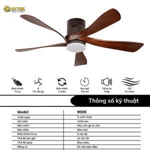 Quạt trần đèn 9008