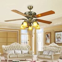 Quạt trần đèn cao cấp, quạt trần đèn chùm cao cấp HT-7038