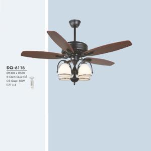 Quạt trần đèn 5 cánh ĐQ-6115