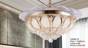 Quạt trần đèn 4 cánh F2