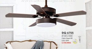 Quạt trần đèn Hufa ĐQ 6755