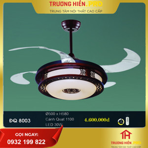 Quạt trần đèn Hufa 4 cánh ĐQ 8003