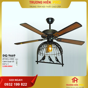 Quạt trần đèn Hufa 5 cánh ĐQ 9669