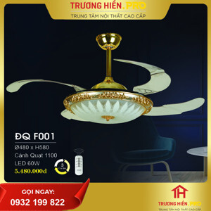 Quạt trần đèn Hufa 4 cánh ĐQF001