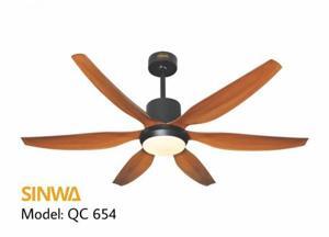 Quạt trần đèn Led DC 6 cánh Sinwa QC654