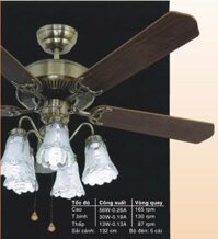 Quạt trần đèn Mountain Air 52YFA – 1096