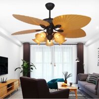 Quạt Trần Đèn Năm Cánh ABS 🍅 CAM KẾT CHẤT LƯỢNG 🍅 Quạt Trần Có Điều Khiển Từ Xa Và Có Đèn 52KSA - 255