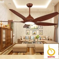 Quạt Trần Đèn Nhập Khẩu 5 Cánh Nhựa,Quạt Trần Có Điều Khiển Từ Xa - Gió 2 chiều