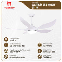 Quạt Trần Đèn NORDIC QD118