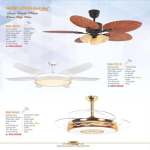 Quạt trần đèn 4 cánh NQ 8063