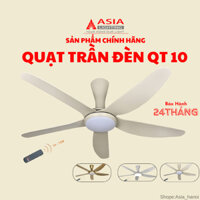Quạt trần đèn QT10 Asia Lighting Công suất 38W. 04 chế độ hẹn giờ, 05 cấp độ gió, cánh nhựa ABS, điều khiển từ xa. BH24T