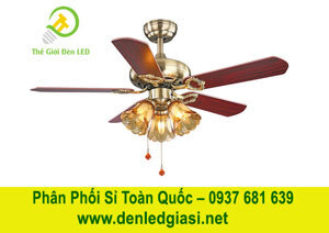 Quạt trần đèn 5 cánh QT42001