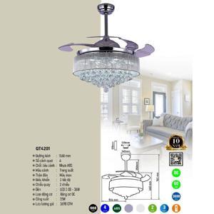 Quạt trần đèn 4 cánh QT4201
