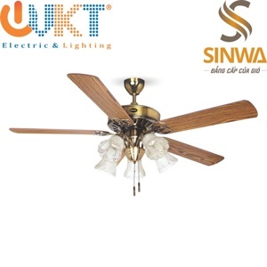 Quạt trần đèn Sinwa 5 cánh F622 AB