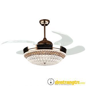 Quạt trần đèn trang trí Peacock 4 cánh 52WE - DC8040