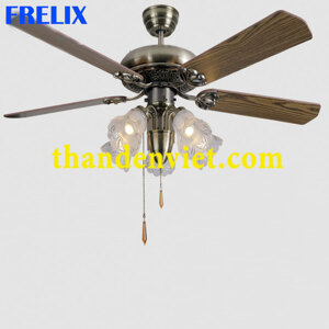 Quạt trần đèn trang trí cổ điển QD013
