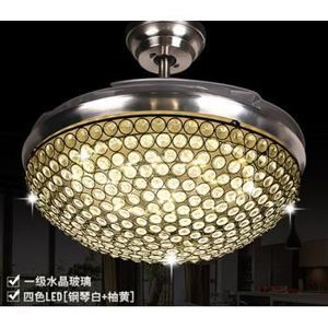 Quạt trần đèn trang trí Diamond Hero QAZ-L8608B - 80W