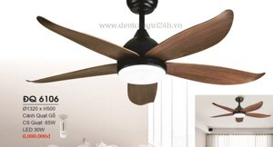 Quạt trần đèn 5 cánh DQ-6106