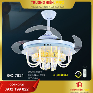 Quạt trần đèn 4 cánh DQ 7821