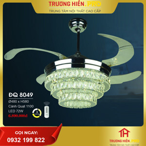 Quạt trần đèn trang trí DQ 8049