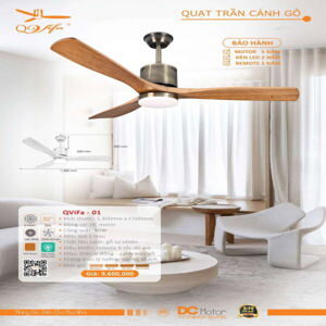 Quạt trần đèn 3 cánh ViFa-01
