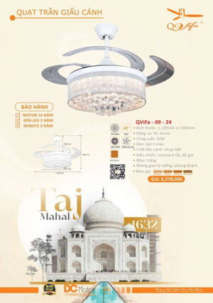 Quạt trần đèn 4 cánh ViFa-09