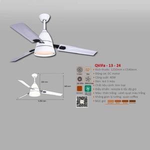 Quạt trần đèn 4 cánh ViFa-13